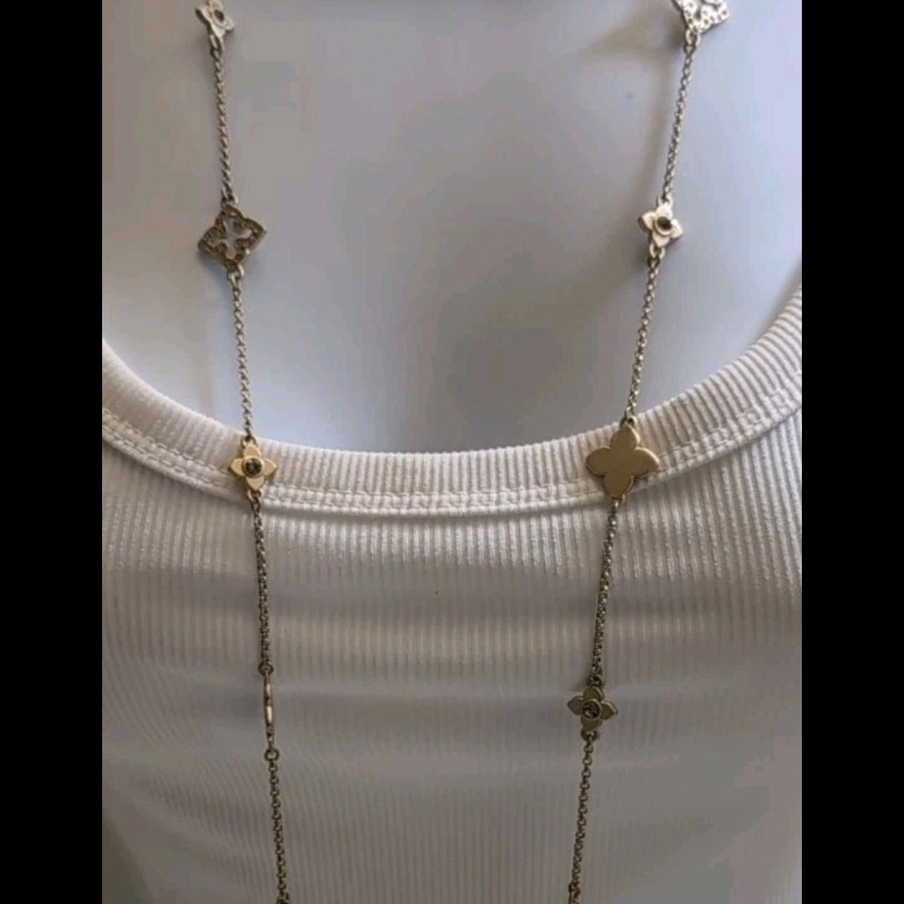Lia Sophia Gold Clover Necklace